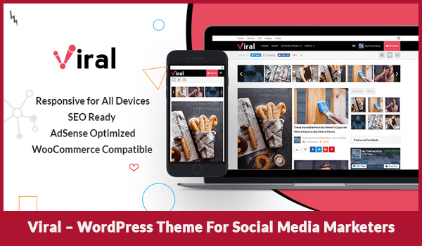 Viral – WordPress Theme For Social Media Marketers